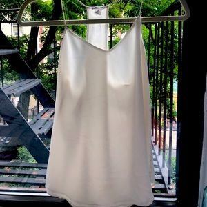 Club Monaco silk white blouse XS